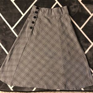 Zara midi skirt with check pattern
